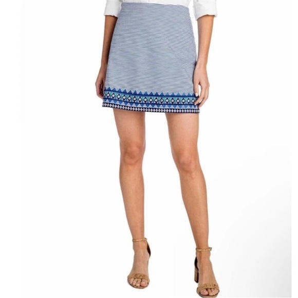 Vineyard Vines Dresses & Skirts - Vineyard Vines Geo Prep Embroidered striped skirt 2